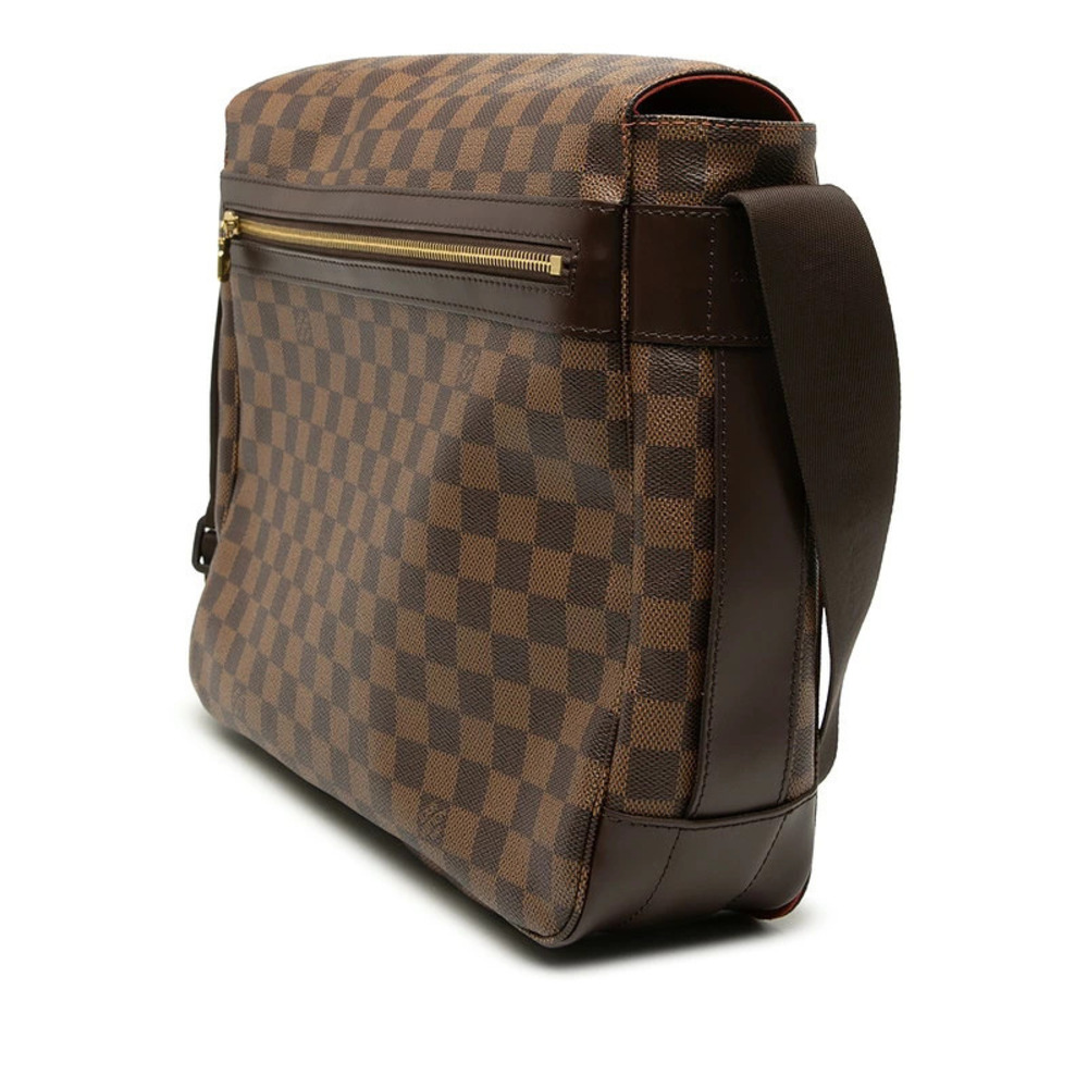Louis Vuitton Damier Bag Shoulder Brown Bastille Leather Crossbody Brown